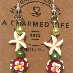 NWT, Handmade by A Charmed Life. Cute Summertime Earrings